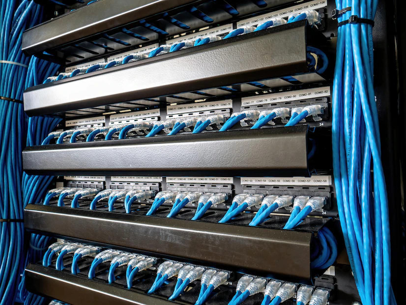 connect data switches patch panels using utp patch cords